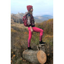 Už tam budeme? (Are we there yet?) fuchsia leggings